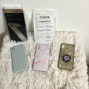 SET of 3 I Phone 10/XS phone cases